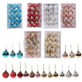 thumbnail image 4 of 15Pcs Hanging Ball Christmas Baubles Ornaments Set Tree Pendants Decoration Gift Balls, 4 of 7