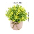 thumbnail image 3 of Clearance Artificial flowers under $10,Artificial Flowers Potted Plants Flowers In POTS Decorate Home Bathroom Kitchen Rustic Table Centerpiece Interior Outdoor Decor, 3 of 9