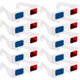 thumbnail image 1 of 10 pares de gafas de cartón 3d, gafas universales anaglifo 3d, papel de cartón, rojo, azul, cian o película, 1 of 5