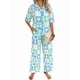 thumbnail image 3 of Conjunto de 2 Piezas de Chándal de Verano para Playa con Camisa de Corta y Botones para Mujer, Top Estampado, Pantalones Cortos de Descanso Tablero de Ajedrez S, 3 of 9