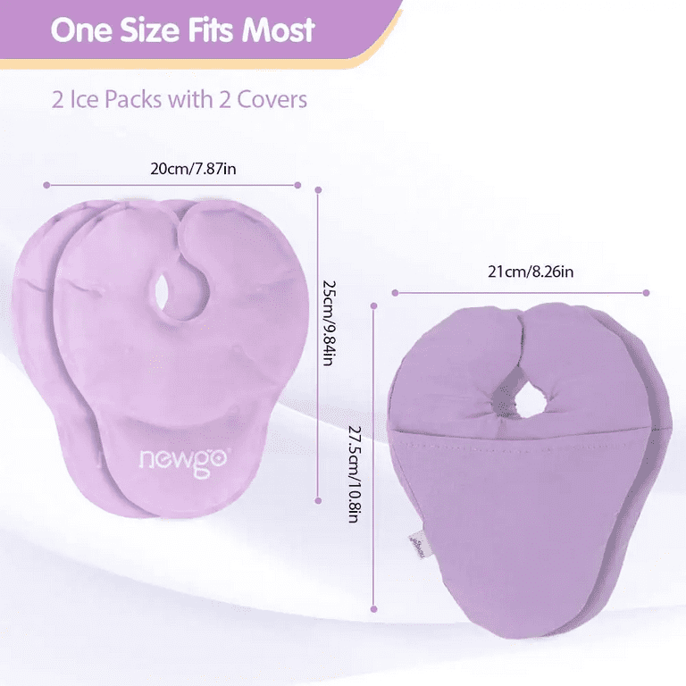 NEWGO Breast Ice Pack 2 Pack Gel Ice Pack for Breast Surgery, Reusable  Nursing Ice Pack Hot or Cold Therapy Breast Pad for Breastfeeding,  Engorgement