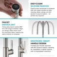 thumbnail image 4 of Kraus KPF-2820BB Oletto Single Handle Pull-Down Kitchen Faucet, 17 Inch, Brushed Brass, 4 of 9
