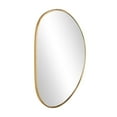 thumbnail image 6 of DecMode 31" x 20" Gold Oval Wall Mirror, 6 of 9