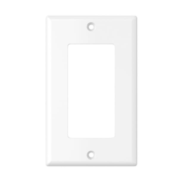 TaniaWiring Decorator Light Switch or Receptacle Outlet Wall Plate, 1Gang Standard Size