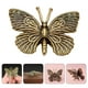 thumbnail image 2 of 2 piezas de escultura de mariposa de metal, estilo retro, estatua de mariposa de latón, decoración, modelo de mariposa, adorno, 2 of 7