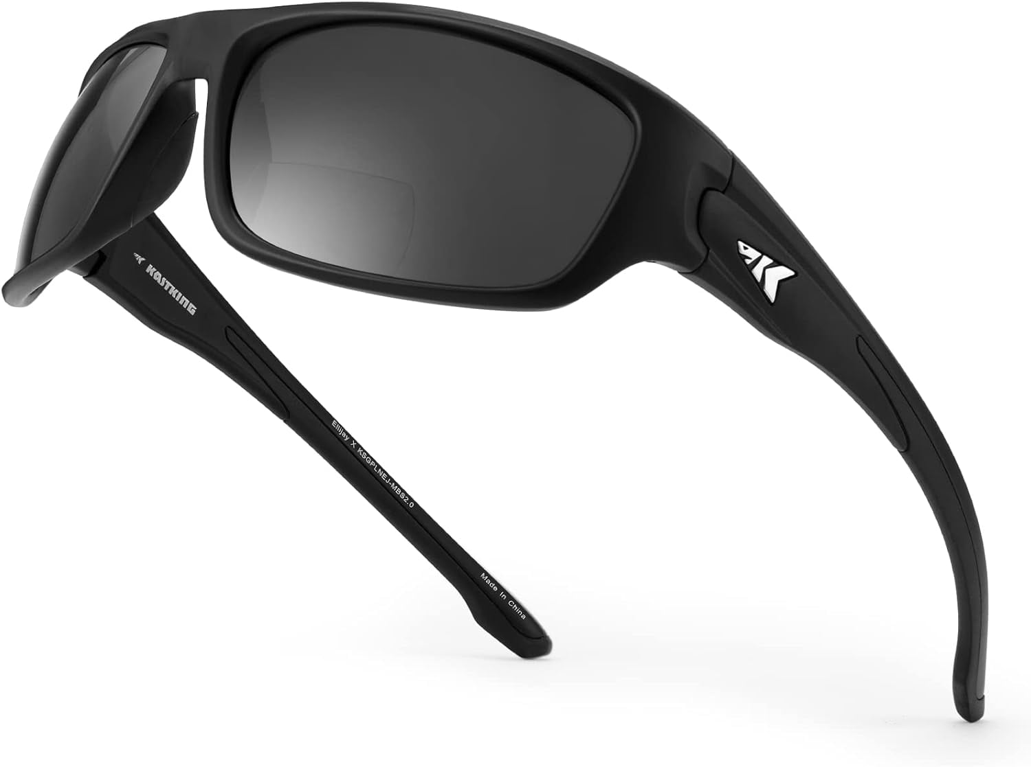KastKing Ellijay Bifocal Polarized Sunglasses, Bi-Focal x1.5 x2.0 x2.5 Magnifications, Wrap Sport Reader Sunglasses