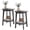 Gray, variant on CONCETTA Bedside Nightstand, 2-Tier Round Side Table with Tapered Legs, Small End Table for Bedroom, Gray