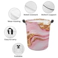 thumbnail image 4 of Colorful Marble Pink (7) Laundry Basket Storage Basket Controller Clothes Organizer Bin Waterproof, 4 of 8