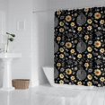 thumbnail image 2 of Pioneer Flower Floral Print Pattern Shower Curtain 72"x84", Bathroom Decorative Shower Curtain Set with 12 Hooks, Waterproof Washable, 2 of 6