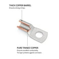 thumbnail image 5 of Wirefy 30pcs Tinned Copper Wire Lugs Kit - Battery Lugs - 6-2 Gauge, 5 of 8