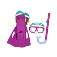 thumbnail image 1 of Juego De Snorkel Buceo Infantil Bestway 7 Años Morado Aletas Ajustables Comódas, 1 of 4