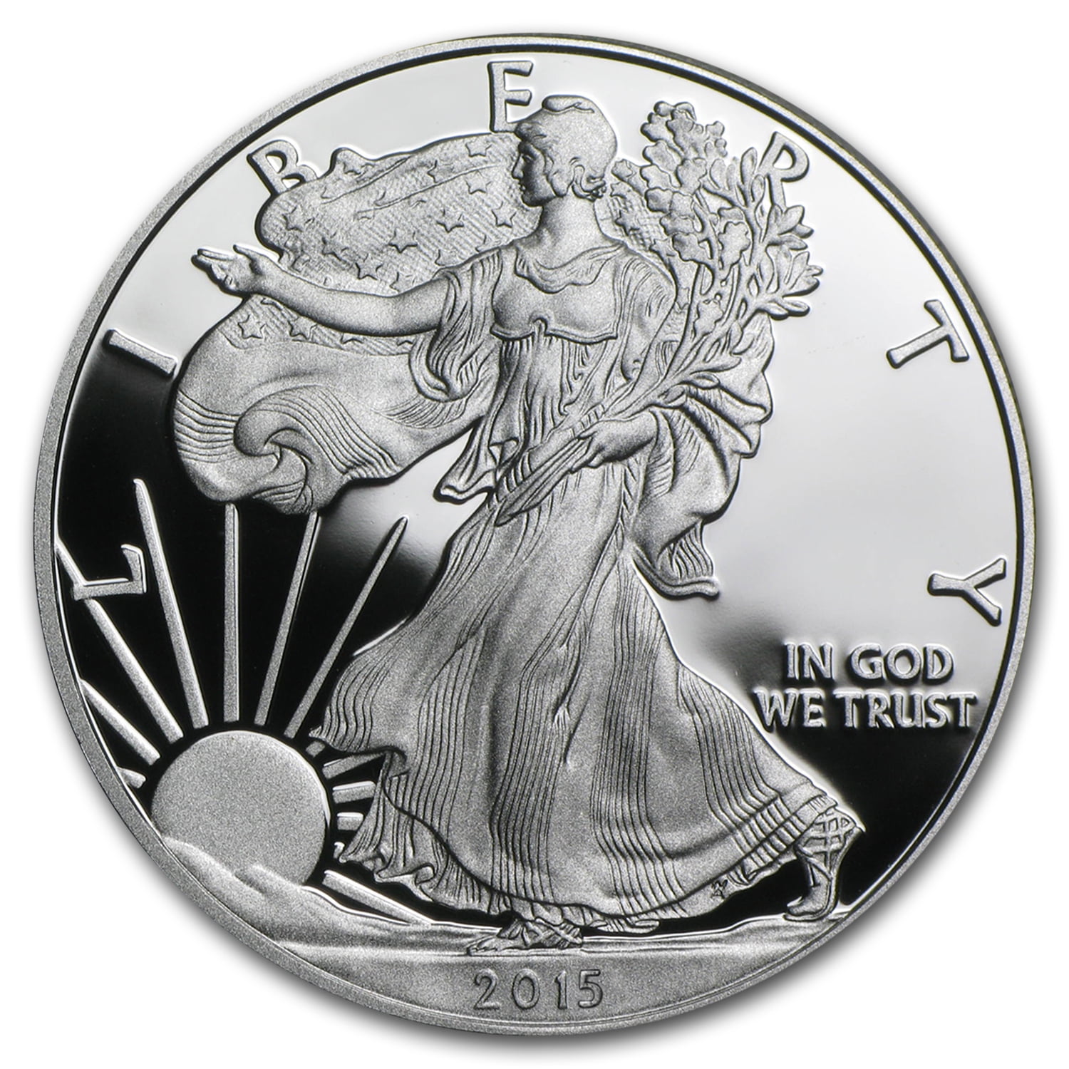 2015-W 1 oz Proof Silver American Eagle w//Box /& CoA