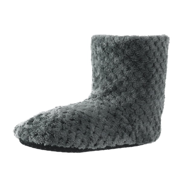 NECHOLOGY Botas Mujer Zapatos Botines mujer Zapatos de mujer, zapatos de algodón para el , botas de algodón con piso de barril medio, calcetines cálidos, zapatos de algodón (Dark Gray, 6)