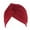 Wine Red, variant on Turban Cap Solid Color Cross Shape Headdress Brimless Pure Color Beanie Headwrap Party Accessories