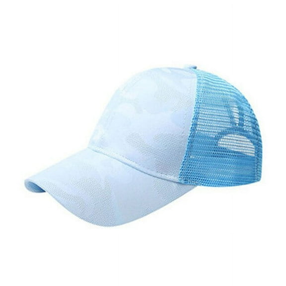 CoCopeaunt Creative New Cap For Women With Ponytail And Camouflage Baseball Cap For Outdoor Recreation