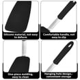 thumbnail image 3 of Silicone Kitchen Utensil Set 2 Pack, Non Stick Cooking Spatula Set with Heat Resistant Silicone Turner and Slotted Spatula for Frying and Cooking,Black, 3 of 6