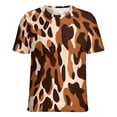 thumbnail image 5 of Leopard Print Pattern T Shirts Basic T-Shirt Short Sleeve Ladies Tee Shirt Summer Graphic Clothing, 5 of 6