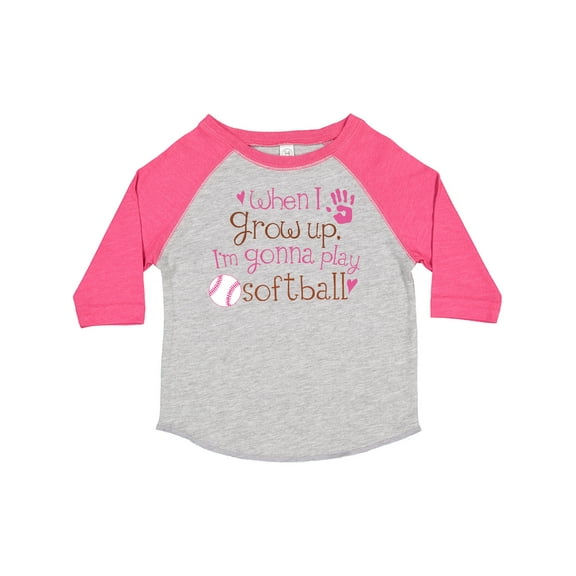 Inktastic Future Softball Player Girls Girls Toddler T-Shirt