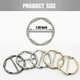 5Pcs Stylish Alloy Scarf Ring Clip Circle Buckle Wrap Holder, Twist