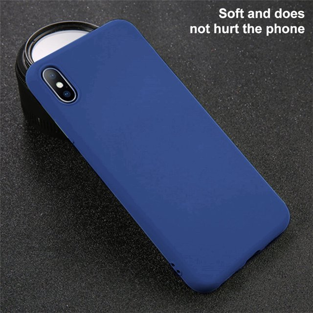 Langgg TPU Mobile Phone Case Shockproof Elastic Protection Cover, Replacement for iPhone 11, Blue