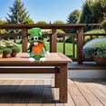 thumbnail image 4 of Tyidzon St Patricks Day Gnome Ornaments, Plush Green Gnomes with Shamrock for St. Patricks Day Decorations, Irish Festival Faceless Doll Gnome Gifts for Kids Women Men Shelf Table Decor, 8.3", 4 of 5