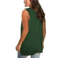 thumbnail image 3 of LYXSSBYX Womens Summer Tops Sleeveless Clearance Women's Casual Solid V-Neck Pocket Sleeveness Tops Loose Vest Blouses, 3 of 4