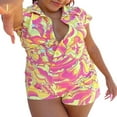 thumbnail image 3 of Combinaison Courte pour Femmes Y2k Boutonnée Bodycon Pyjama une Pièce, 3 of 7
