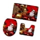 thumbnail image 1 of Juego de Alfombras de Baño de Felpa Sólida de 3 Piezas Alfombra de Baño + Alfombra de Pedestal + Tapa de Inodoro Macarena Juego de alfombras de baño Nopslip, 1 of 6