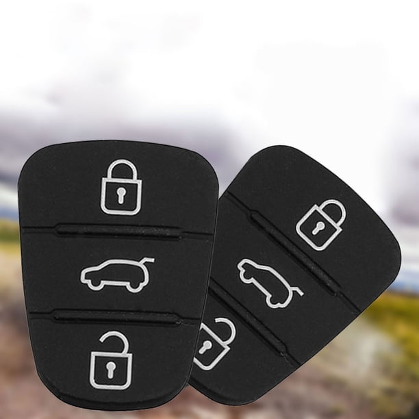 Key 3 botones Almohadilla de goma para Hyundai Kia Flip Sharch Remote Car Shell (sin letra) 30pcs