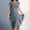 *Navy, variant on ClodeEU Women's Chiffon Short Sleeve Crewneck Dress ,Solid Color Casual Summer Midi Dress With Ruff Hem Khaki,Womens Plus XXL