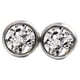 thumbnail image 1 of Pendientes de moda brillantes Minnieouse 1 par galvanoplastia ligeros para boda fiesta de cumpleaños Blanco mixto, 1 of 6