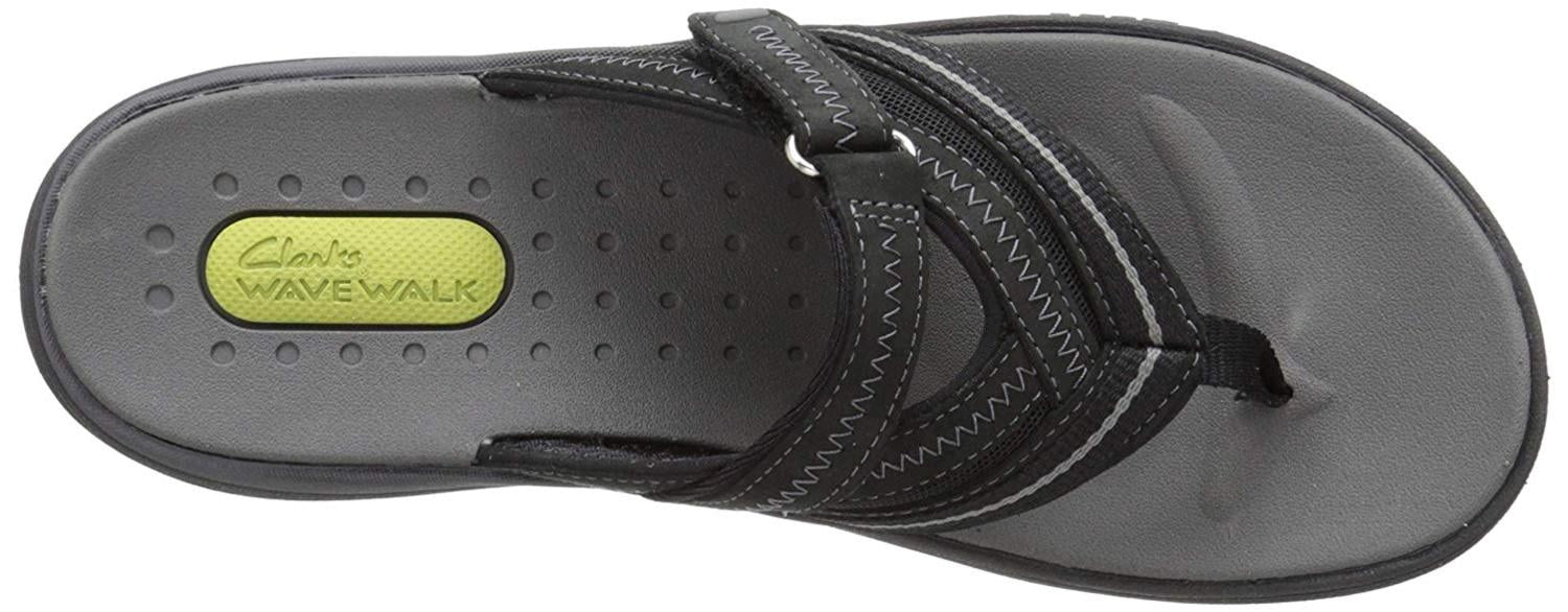 clarks women's wave coast flip flop