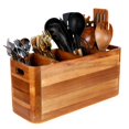 thumbnail image 1 of Organizador de utensilios de cocina de madera Brightdeer, madera de acacia, 1 of 5
