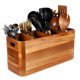 thumbnail image 1 of Organizador de utensilios de cocina de madera Brightdeer, madera de acacia, 1 of 5