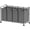 Dark Grey, variant on 4-Bag Heavy Duty Laundry Sorter Rolling Cart, Silver