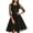 Black, variant on Cocktail Dresses for Women Fashion Pleated Crew Neck 3/4 Sleeve Knee Length Dresses Elegant Sequined Evening Party Dresses