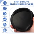 thumbnail image 3 of Tapón de Silicona en Forma de T Uxcell, Diámetro 150 mm/5.91 Pulgadas, Tapón de Silicona Elástico Impermeable, Tapón Reutilizable para Sellar Agujeros Redondos en Equipos de Tuberías, Negro, 3 of 7