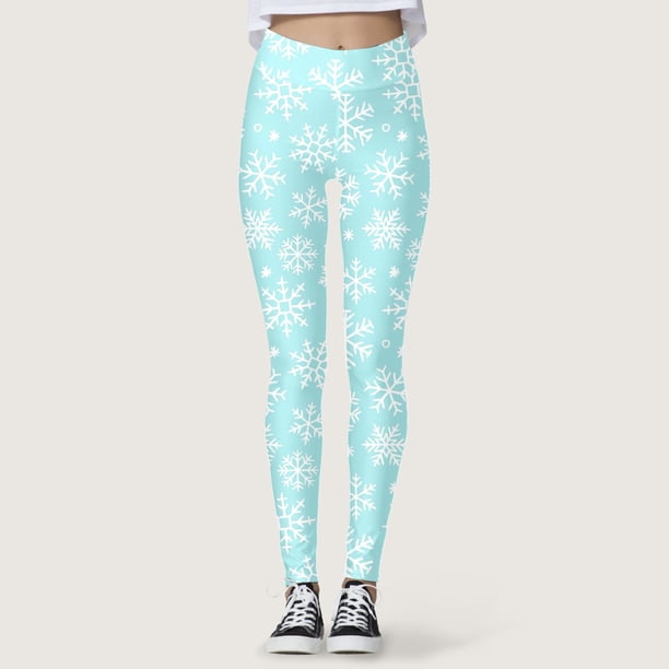 MKLEKYY Ropa deportiva para mujer, leggings de compresión con estampado digital 3D de brujas navideñas para yoga, correr, gimnasio, fitness