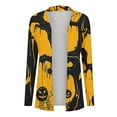 thumbnail image 5 of WXLWZYWL Halloween Cardigans for women 2024 Ghost Pumpkin Bat Spide Web Witch Graphic Coats Long Sleeve Lightweight Tops Open Front Fall Jackets, 5 of 5