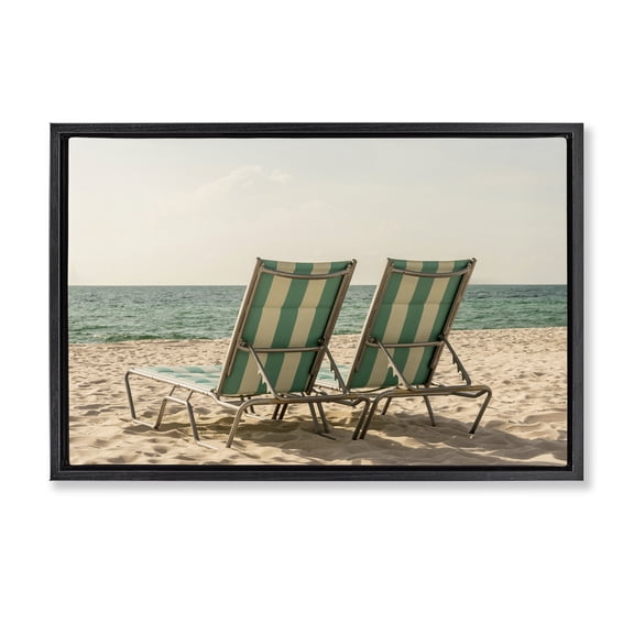 Stupell Industries Invitation To Relaxation Black Framed Floater Canvas Wall Art, design by Elena Chukhlebova