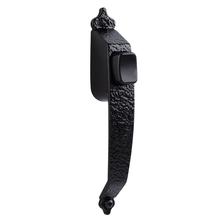 Wright Products Steel Colonial Push Button Door Latch, Black photo 1