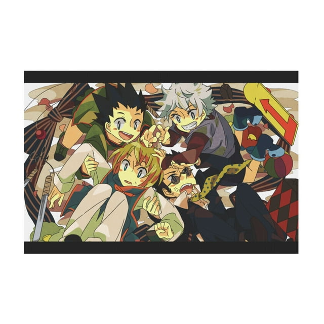 Qingyee Anime Canvas Poster Polyester Multi Size Decorative Poster,Hunter X Hunter Poster Anime Paint Decorative Poster Horizontal For Wall,Home,Indoor and Outdoor Decoration