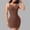 Coffee, variant on SELONE Women's Shapewear Bodysuits V Neck Sleeveless Backless Spaghetti Strap Push Up Shaping Solid Bodyshaper 1 Piece