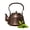 Brown, variant on Copper Tea Kettle,Hammered Copper Tea Pot,Stovetop Rustic Coffee Pot Water Boiler With Ergonomic Handle,for Gas Stove