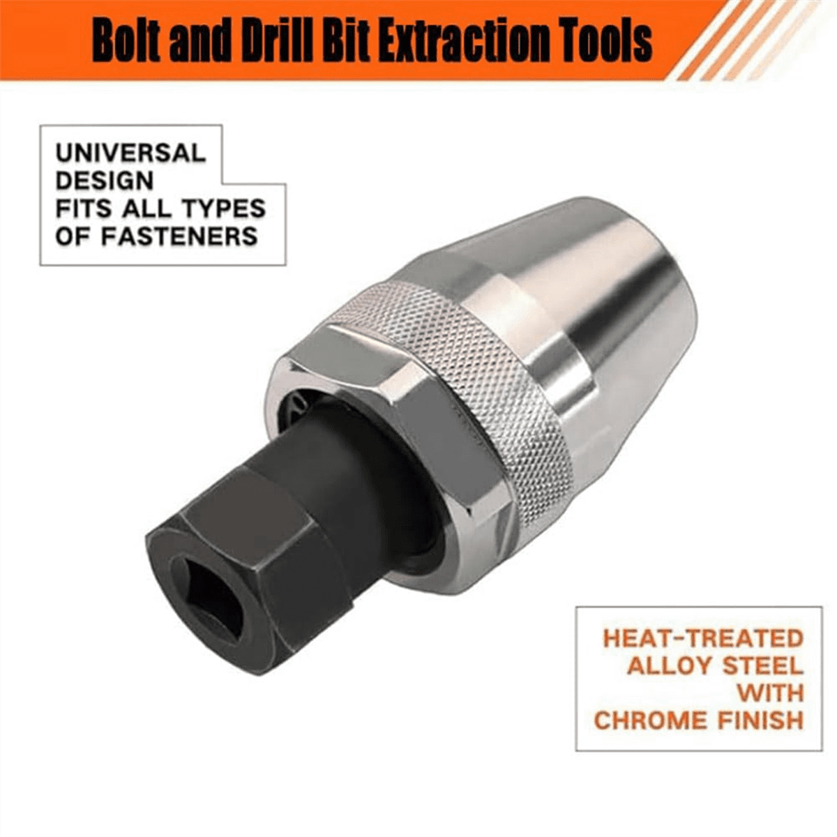 HOT Damaged Bolt and Stud Extractor Tool,Bolt Socket Set, Grips Removes 1/4-Inch to 1/2-Inch Studs