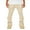 Khaki, variant on Gupgi Stacked Jeans for Men Denim Pants Khaki Distressed Long Trousers Casual Streetwear