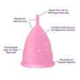 thumbnail image 2 of Howarmer Menstrual Cups, Reusable Period Cup for Beginners | Tampons & Pads Alternative, FDA Approved Silicone Menstrual Cup Set, Superior to the Diva Cup | Double Cups(Regular and Heavy Flow) - Clear, 2 of 7