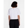 thumbnail image 4 of Avia Women's Cropped Boxy Tee with Short Sleeves, Sizes XS-XXXL, 4 of 6