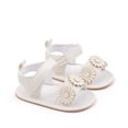 thumbnail image 2 of Tigivemen Toddler Sandals Girl Summer Sandal Dressy Baby Girls Flower Shoes White Size 5, 2 of 8