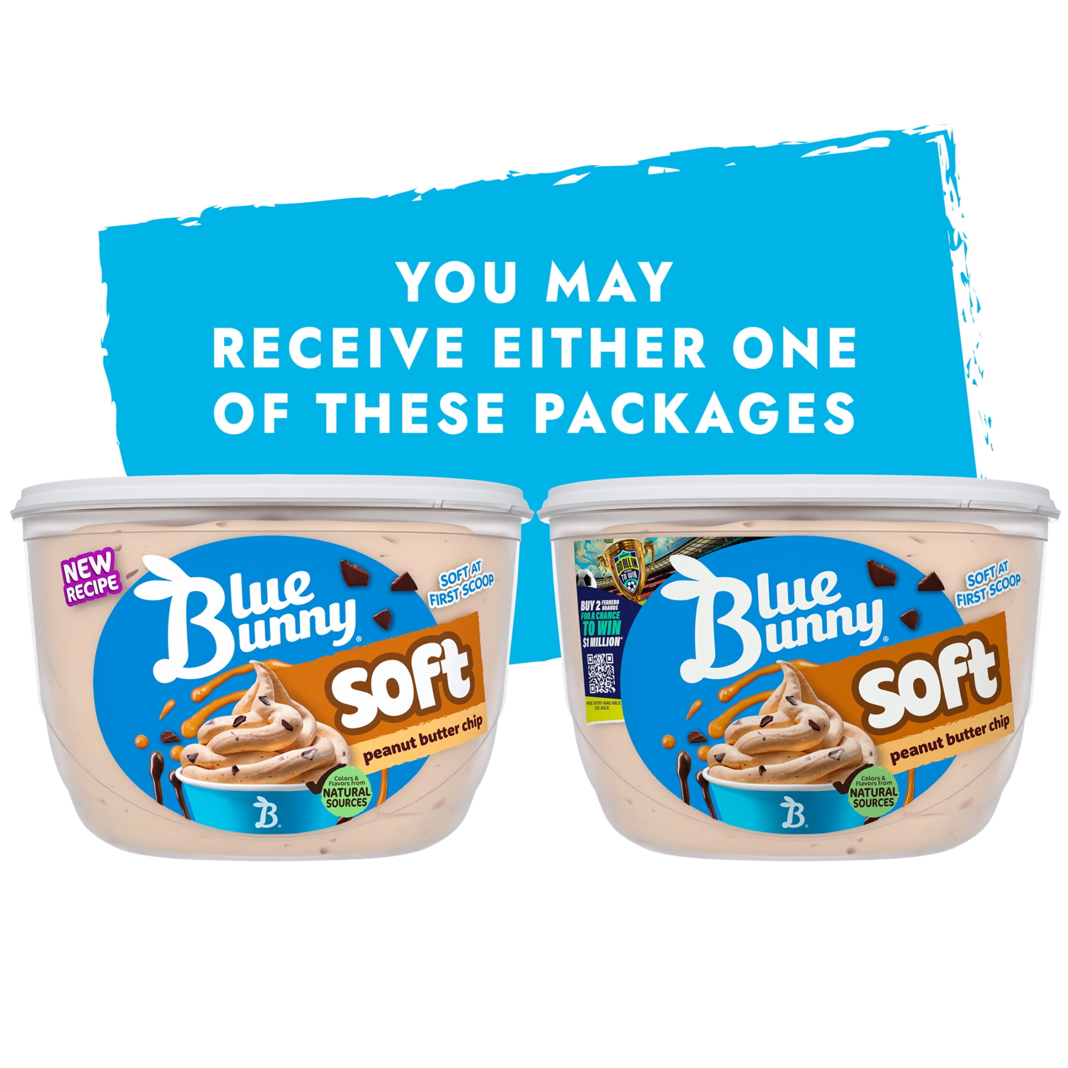 Blue Bunny Soft Chocolate Flavored Peanut Butter Chip Frozen Dessert, 46 fl oz